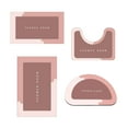 thumbnail image 1 of Vikakiooze 4 Piece Bathroom Toilet Mat Set New Large Size Super Absorbent Dry Machine Washable Non Slip Backing Easy Cleaning Perfects For Any Home Hotel Shower Room, 1 of 6