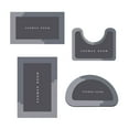 thumbnail image 1 of Vikakiooze 4 Piece Bathroom Toilet Mat Set New Large Size Super Absorbent Dry Machine Washable Non Slip Backing Easy Cleaning Perfects For Any Home Hotel Shower Room, 1 of 6