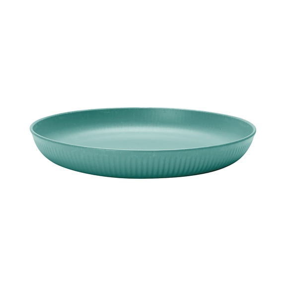 Vikakiooze 8.9 Inch Whea-t Straw Deep Dinner Plates - Microwave And Dishwasher Safe, Sturdy Plastic Dinner Plates - Set Of 4