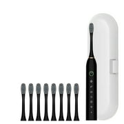 Vikakiooze 8 Brush Heads Electric Toothbrush For Adults USB Charging