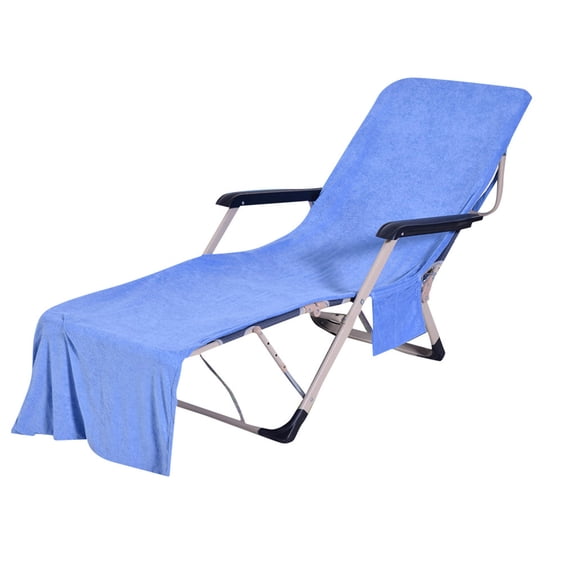 Vikakiooze 82.5’’X27.5 Blue Microfiber Beach Towel Cover, High Quality 4 Packs