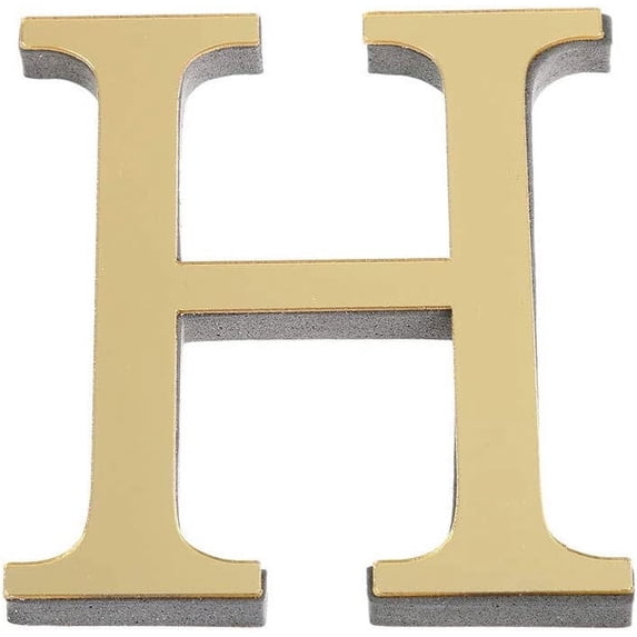 Vikakiooze Alphabet Wall Stickers, Home Wall Decor 26 Letters DIY 3D Signs Acrylic Mirror Wall Stickers Wall Decorations For Living Room Bedroom Home Decor Wall Decals