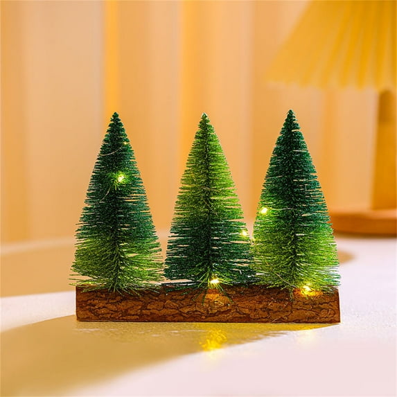 Vikakiooze Artificial Christmas Tree Three Christmas Tree Ornaments Mini Christmas Tree Arrangement Christmas Ornaments