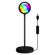 Vikakiooze Background Light for Live Streaming, Sunset Projection Lamp Led Sunset Projector Lamp Romantic Golden Hour Night Light for Room Decor, Selfies, Photography, Photo s Party Usb Charging,