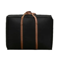 Vikakiooze Big Capacity Folding Luggage Bag Travel Clothes Storage Bags Zipper Non-Woven Suitcase Foldable Moving House Duffle Bag Handbag