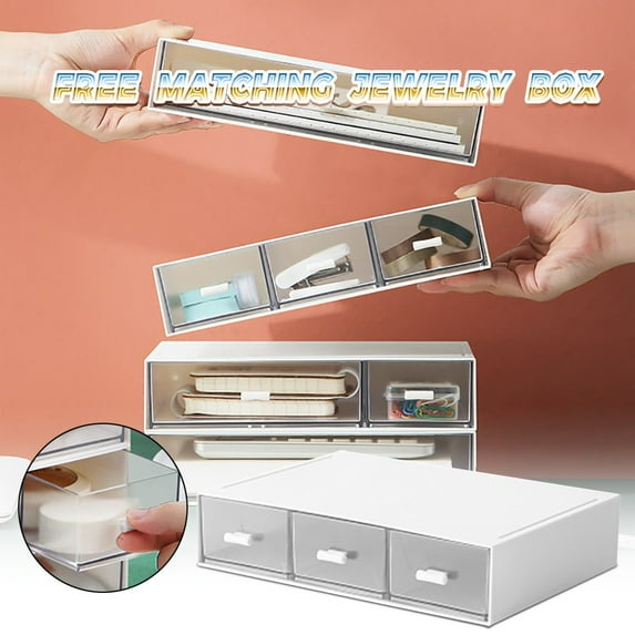 Vikakiooze Can Be Combined And Superimposed Transparent Storage Box, Warehouse Sale