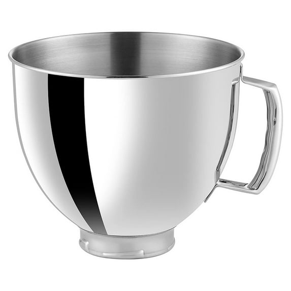 Vikakiooze Chef's Stainless Steel Bowl Mixing Bucket Fits 4.5L Handle Whisk Bowl 5QT Pasta Maker