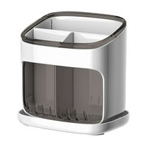 Vikakiooze Chopstick Storage Box Kitchen Large Capacity Drainage Organizer Tube Large Compartment Lazy Corner Cutlery Organizer Easy To Clean Tilt