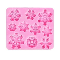 Vikakiooze Christmas Baking Mold DIY Snowflake Fondant Chocolate Silicone Mold Cake Decoration Tools Kitchen Baking Tools 2023