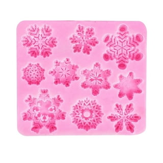 Ludlz Silicone Snowflake Mold,Snowflakes Silicone Cake Soap Mould Handmade  Molds Snowflake Epoxy Silicone Mold Chocolate Candy Mold DIY Baking Tool