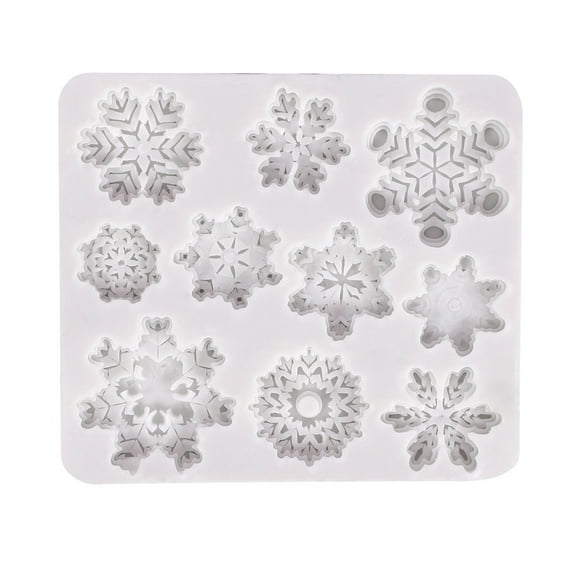 Vikakiooze Christmas Baking Mold DIY Snowflake Fondant Chocolate Silicone Mold Cake Decoration Tools Kitchen Baking Tools 2023