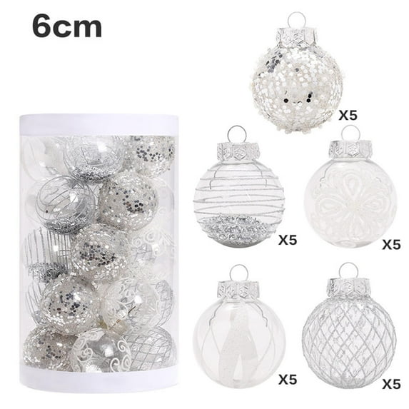 Vikakiooze Christmas Balls, 25Pcs Christmas Balls Ornaments For Xmas Christmas Tree-Christmas Tree Decoration Ornaments Hanging Ball For Holiday Wedding Party Decoration