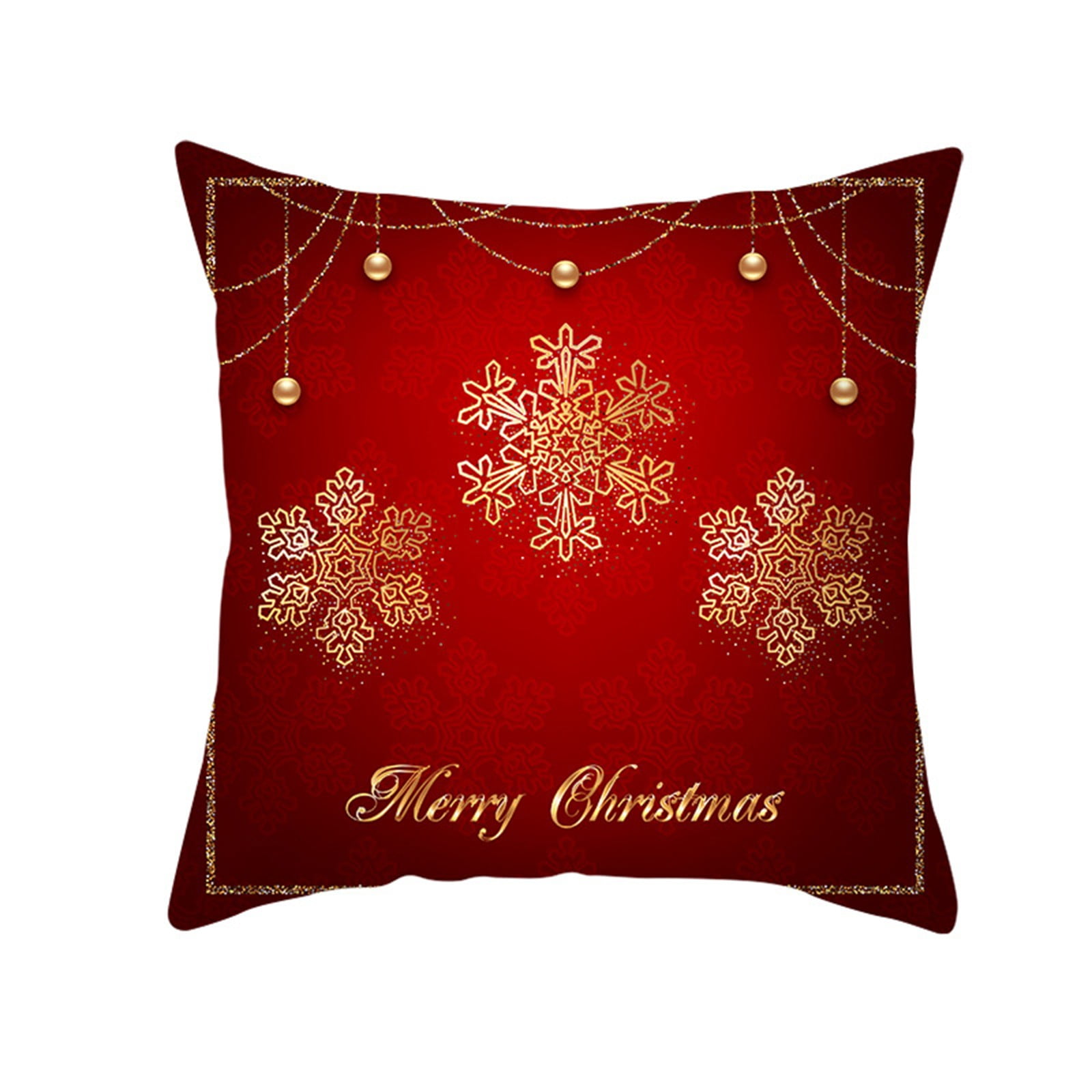 Vikakiooze Christmas Cotton Peach Skin Throw Pillow Case Cushion Cover