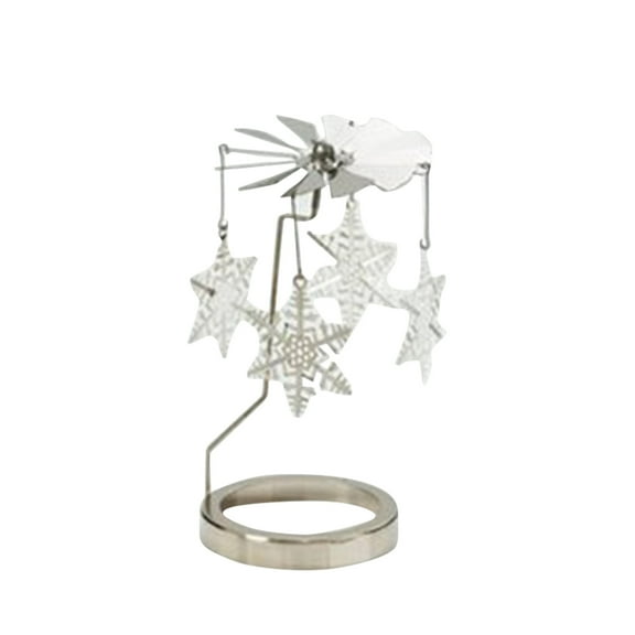 Vikakiooze Christmas Decor Aromatherapy Candle Rotating Candlestick Revolving Lantern Romantic Candlelight