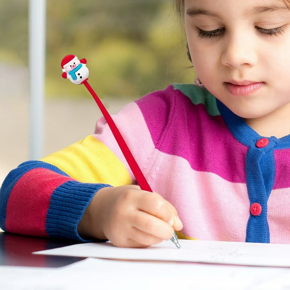 Vikakiooze Christmas Decor Christmas Swinging Pen Student Black Pen Christmas Stationery Small Gift