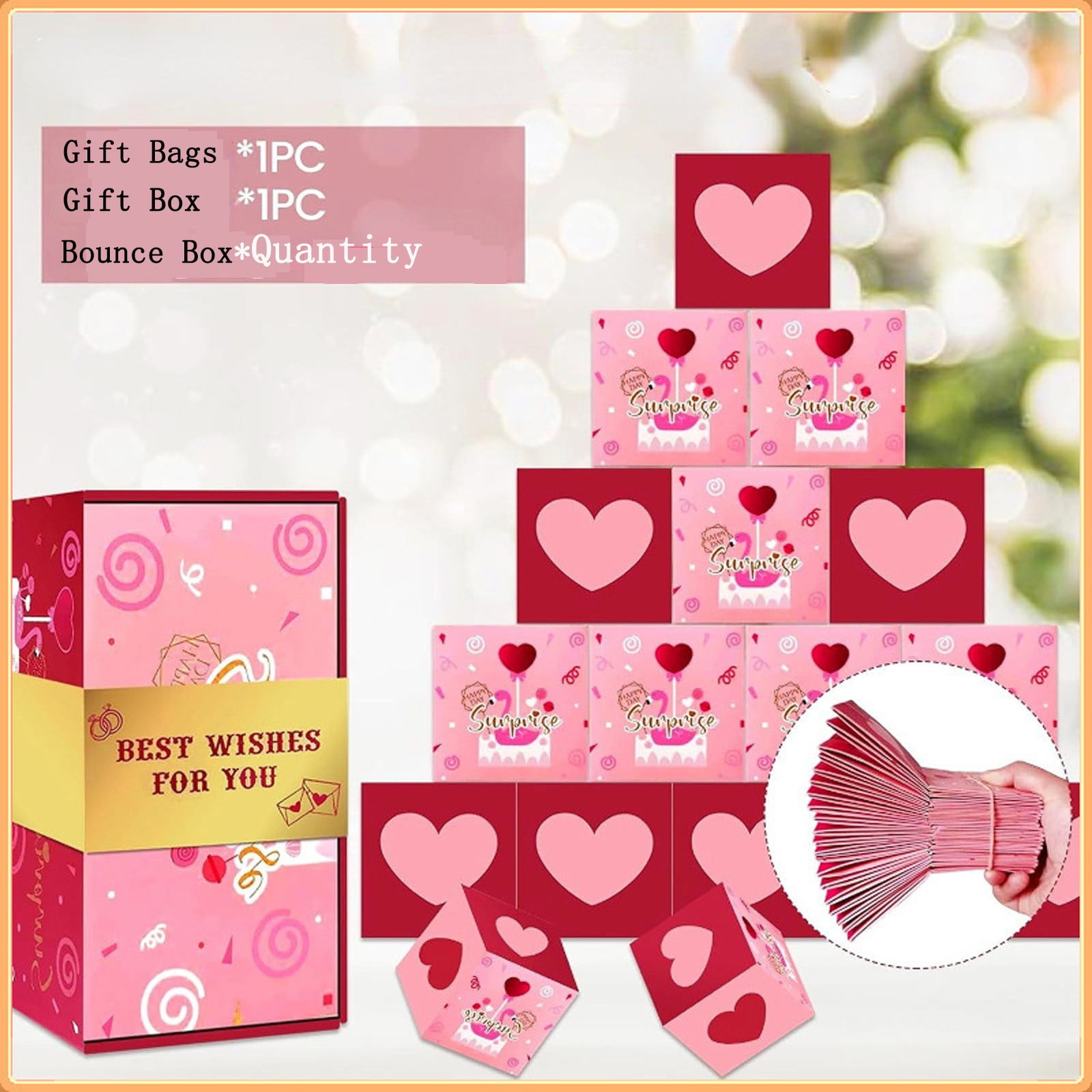 Vikakiooze Christmas Decor Sky Full Of Exploding Surprise Gift Boxes