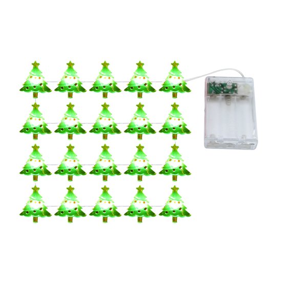 Vikakiooze Christmas Decoration Lights Snowman Santa Claus Decoration Light String Led Copper Wire Light String