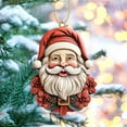 thumbnail image 1 of Vikakiooze Christmas Decorations Indoor New Christmas Decorations Christmas Tree Hanging Resin Crafts Father Christmas Hanging Decorative Decoration, 1 of 5