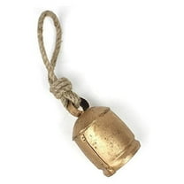 Vikakiooze Christmas Decorations Set Of 3 Christmas Bell Brass Cow Shabby Style Metal Hanging Giant Cow Bells Decor