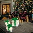 thumbnail image 1 of Vikakiooze 2023 Promotion on sale, Christmas Gift Box 3 Piece Folding Christmas Gift Box Luminous Christmas Gift Box Christmas Lantern Festival Light String, 1 of 7