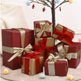 thumbnail image 1 of Vikakiooze Christmas Gifts Christmas Decorations Gift Boxes Gift Boxes Under The Christmas Tree Scene Decoration Props New Year Window Decorations Dtacked Head, 1 of 6