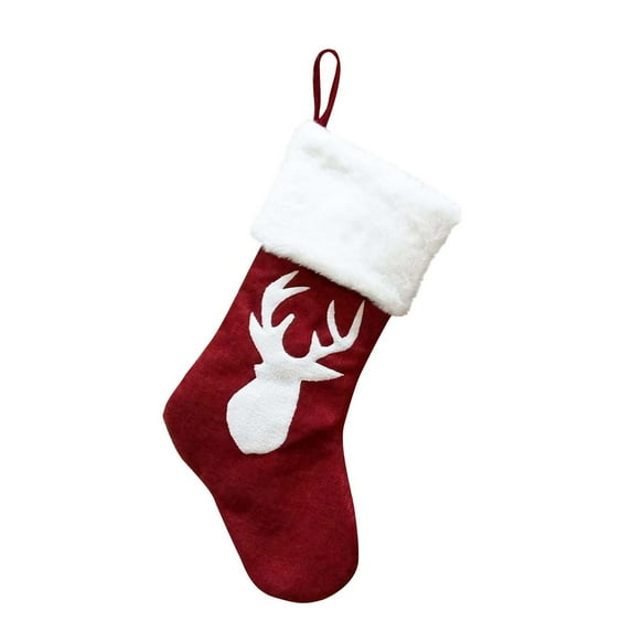 Vikakiooze Christmas Hanging Decorations Christmas Decoration Socks Festival Printing Gift Bag Pendant Candy Bag