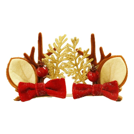 Vikakiooze Christmas Headband, Christmas Party Gift Decorations, Christmas Gift Photography, Christmas Tree Snowman Reindeer Antlers, Santa Claus Hat