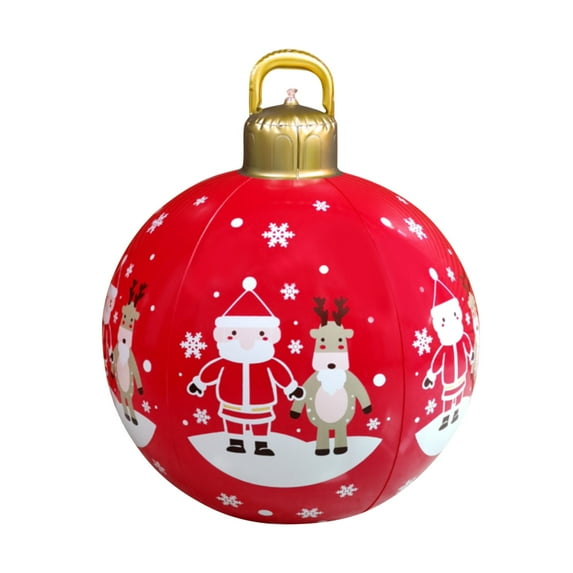 Vikakiooze Christmas Iatable Glowing Decoration Ball For Holiday Yard Porch Pool Tree Decoration Indoor Outdoor 2023