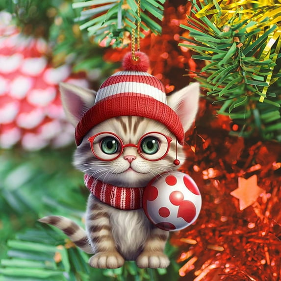 Vikakiooze Christmas Ornaments Christmas Tree Ornament 2024 Christmas Ornament 2024 2D Acrylic Christmas Pendant Hanging Ornaments For For Christmas Tree Holidays Party Car Home Decor