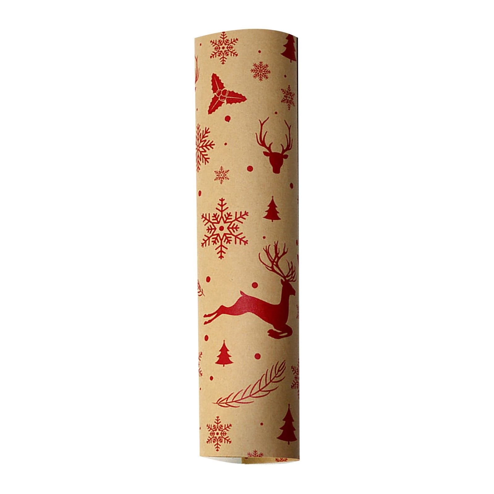 Personalised Gift Wrap / 100% Recyclable / Large Wrapping Paper Sheets OR  Rolls / Merry Christmas in Kraft — Hallmarked Design