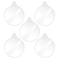 thumbnail image 1 of Vikakiooze Christmas Snowflake Star With Hole Blank Transparent Acrylic DIY Handwritten Holiday Decorations 2023, 1 of 1