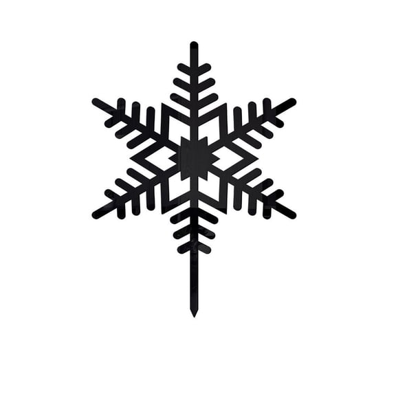 Vikakiooze Christmas Snowflake Stereo Garden Outdoor Holiday Decoration Acrylic Mirror Sticker 2023