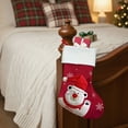 thumbnail image 1 of Vikakiooze Christmas Socks Christmas Decorations Santa Claus Small Socks Gift Bags Christmas Bags Hanging Ornaments Pockets Knit Patchwork Style, 1 of 6
