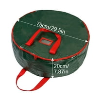 Vikakiooze Christmas Tree Bag, Storage Trunks Bag Single-layer Cover Waterproof 90CM Round Storage Bag Christmas Wreath Storage Bag