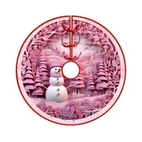 Vikakiooze Christmas Tree Skirt Pink36 Inch Sequin Velvet Tree Skirts Vintage Xmas Tree Skirt Cover For Chirstmas Party Decor Glitter Christmas Tree Skirt For Home Holiday