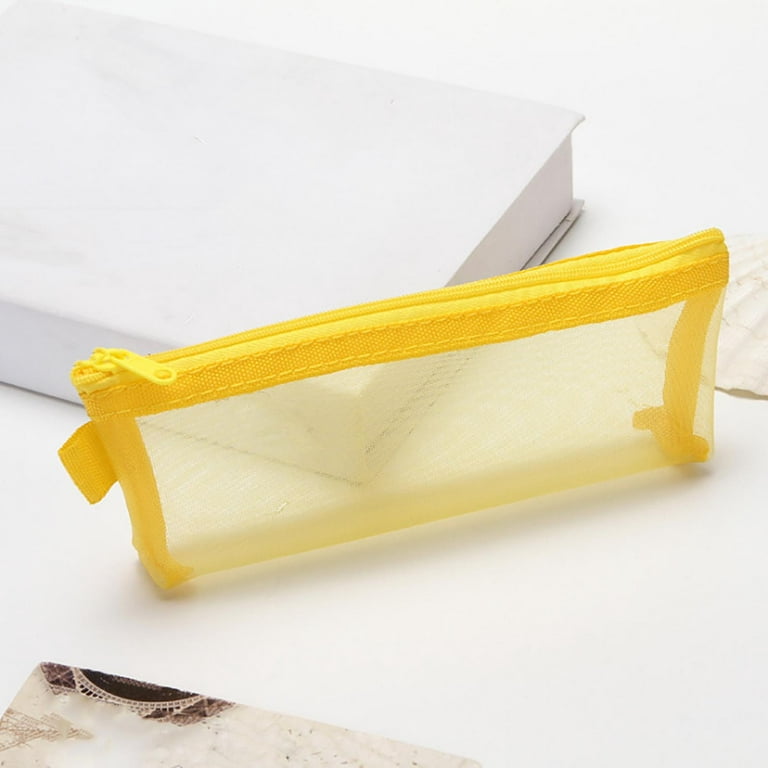 Vikakiooze Clear Pencil Case Pouch, Pencil Case Student Pencil Bag Coin Bag  Office Stationery Storage Bag Youth School 