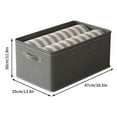 thumbnail image 1 of Vikakiooze Closet Organizers And Storagefoldable Closet Storage Box, 2023 Upgraded Clothing Storage Bins With Metal Frame, Thickened Foldable Cationic Fabric Storage Bins Large Storage Bins With, 1 of 9