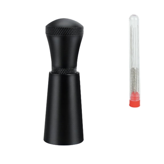Vikakiooze Coffee Loose Powder Clumping Stirring Dispersing Needle Type Mini Portable Powder Needle Easy To Disassemble Coffee Powder Set Powder Presser