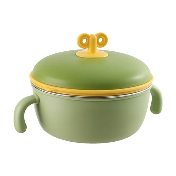 Vikakiooze Complementary Food Bowl 304 Stainless Steel Children's Bowl Insulation Bowl Animation Bowl