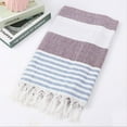 thumbnail image 1 of Vikakiooze Beach Towels Clearance, Cotton Absorbent Large Size Bath Towel European And American Knitted Striped Fringed Turkish Sand, 1 of 3
