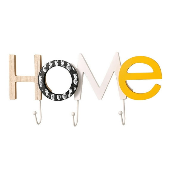 Vikakiooze Decorative Key Hook, Wall Mounted Coat Rack For Hanging Coats Scarves Keys Hat Purse Pet Leashes Towels