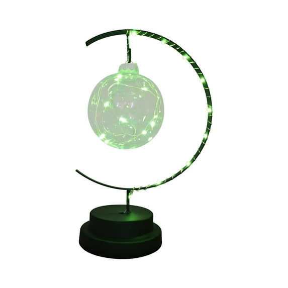 Vikakiooze Decorative Lights Indoor Mother's Day Gift/Father's Day Gift Lamp- Iron Decorative Lamp, Battery Powered Iron Decorative Lamp Table Lamp, Warm Light LED Lamp Winding Iron Decorative