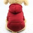 thumbnail image 1 of Vikakiooze Dog Hoodie Sweater with Pockets, Polyester, Winter, Small, Blue, 1 of 3