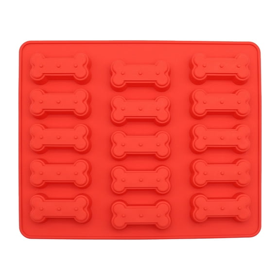 Vikakiooze Dog Treat Molds,Bone Silicone Dog Treat Molds,Non-Stick Food Grade Silicone Molds for Chocolate,Candy,Jelly,Ice Cube,Dog Treats