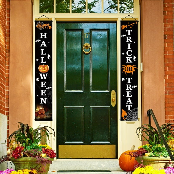 Vikakiooze Door Decorations of Halloween Halloween Porch Decorations Halloween Banner๐๐