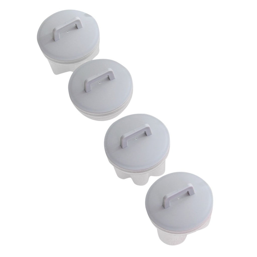 4pcs silicone egg poacher, bpa free food-grade material egg poach cups, perfect poached egg making, poached egg maker set
