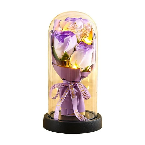 Vikakiooze Eternal Rose Gifts For Women Birthday Gifts For Mom Light Up Rose In Glass Dome Eternal Rose Flower Gifts Mom Day Valentines Day Rose Gifts For Her