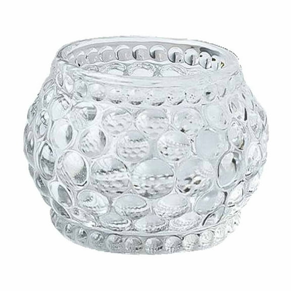 Vikakiooze European Small Fresh Ball Pumpkin Lamp Thickened Glass Candlestick Bar Candlelight Dinner Home Decoration Ornaments