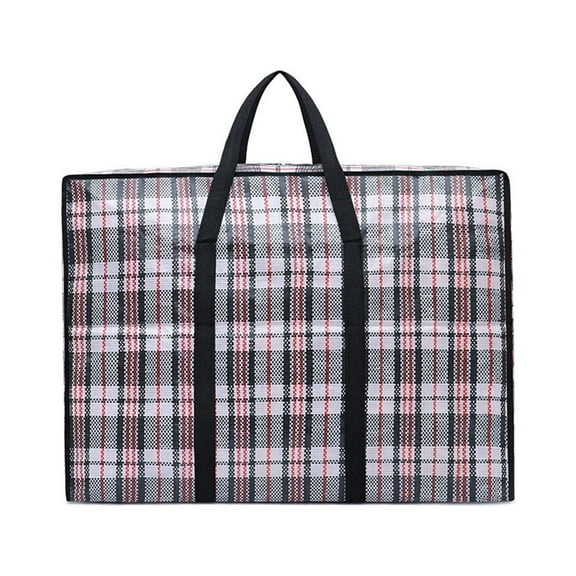 Vikakiooze Extra Large Storage Bag Thickened Moving Bag Folding Organizer Bag With Strong Handles&Zippers For Bedding Comforters Blanket Clothes