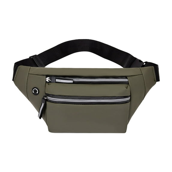 Vikakiooze Fashion Waist Bag Men's And Women's Casual Large Capacity Messenger Bag Men's Mobile Phone Waist Bag